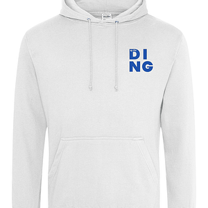 Ding Hoodie square badge blueink